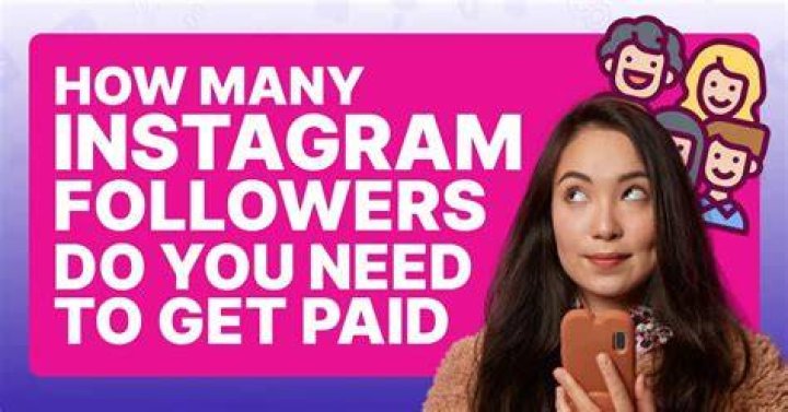 How many followers and likes do you need to get paid on Instagram?
