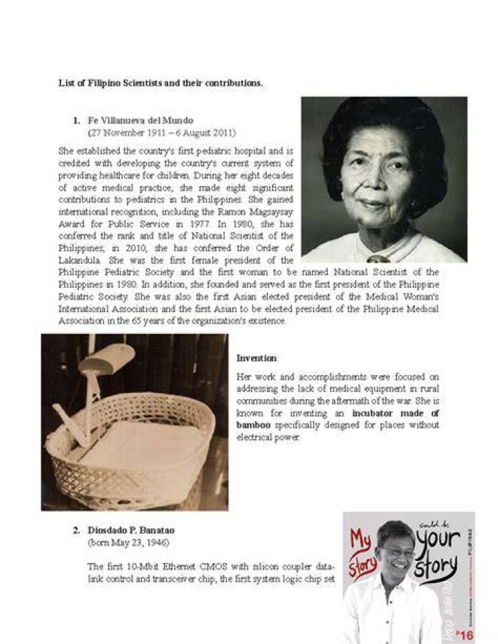What are the 5 inventions in the Philippines?